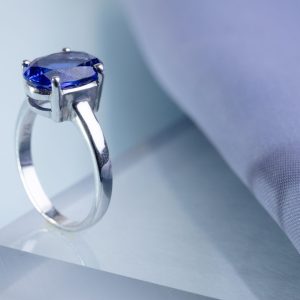 Tanzanite Solitaire Ring