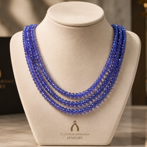 Beaded Tanzanite Necklace 3 strand — The Vault at Cultural Heritage