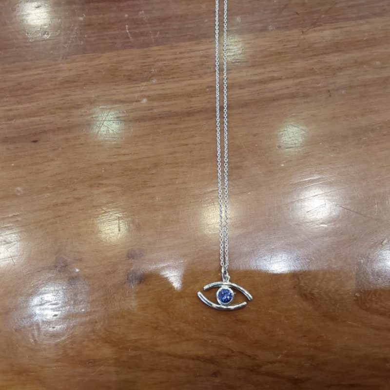 TANZANITE SILVER NECKLACE