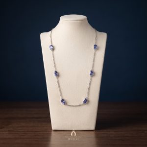 Tanzanite Silver Multiple Stones Necklace — The Vault, Cultural Heritage