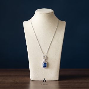 White Gold Tanzanite with Diamond Necklace — The Vault, Cultural Heritage
