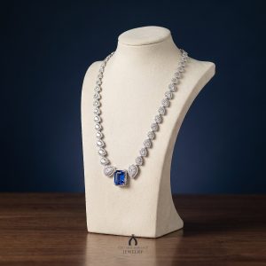 Tanzanite Diamond Necklace White Gold — The Vault, Cultural Heritage