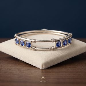 Tanzanite Silver Bangle — The Vault, Cultural Heritage