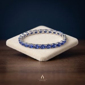 Tanzanite Silver Bangle — The Vault, Cultural Heritage