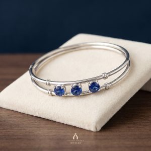 Tanzanite Silver Bangle — The Vault, Cultural Heritage