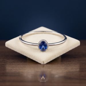 Tanzanite Silver Bangle — The Vault, Cultural Heritage