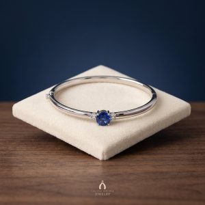 Tanzanite Silver Bangle — The Vault, Cultural Heritage