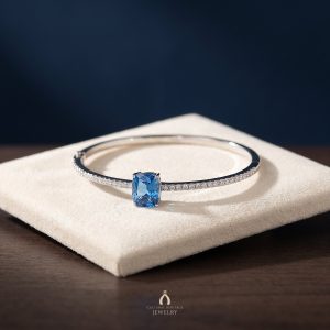 Tanzanite Silver Bangle — The Vault, Cultural Heritage