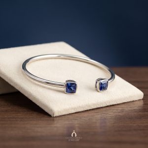 Tanzanite Silver Bangle — The Vault, Cultural Heritage
