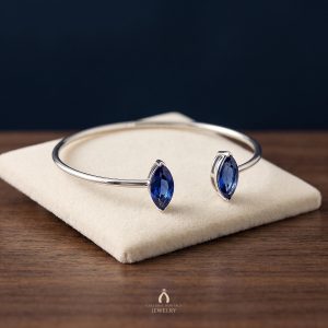 Tanzanite Silver Bangle — The Vault, Cultural Heritage