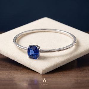 Tanzanite Silver Bangle — The Vault, Cultural Heritage
