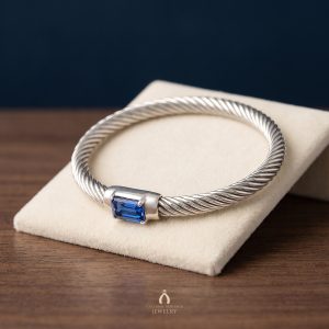 Tanzanite Silver Bangle — The Vault, Cultural Heritage