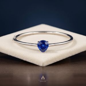 Tanzanite White Gold Bangle — The Vault, Cultural Heritage