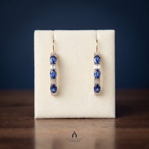 Tanzanite Yellow Gold Earrings — The Vault, Cultural Heritage
