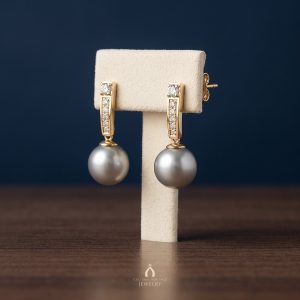 Yellow Gold Pearl Earrings — The Vault, Cultural Heritage
