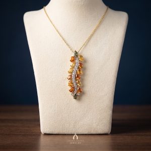 Yellow Gold Citrine Pendant — The Vault, Cultural Heritage