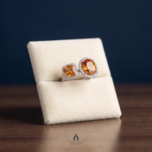 White Gold Ring with 2 Citrine — The Vault, Cultural Heritage