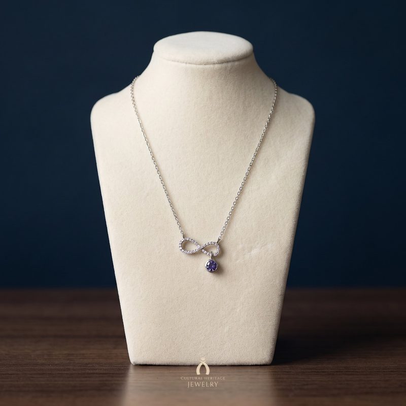 Tanzanite Silver Necklace