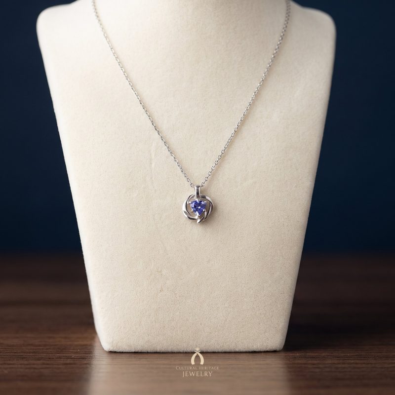 Tanzanite Silver Necklace