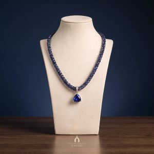Tanzanite Rope Collar with Trilliant Pendant — The Vault, Cultural Heritage