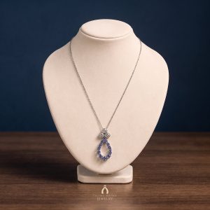Tanzanite Open Teardrop Pendant Necklace — The Vault, Cultural Heritage