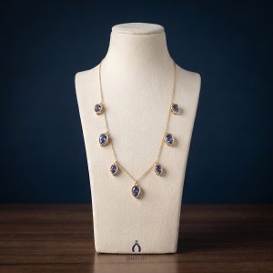 Tanzanite Yellow Gold Necklace 10Kt — The Vault, Cultural Heritage
