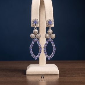 Tanzanite & Diamond Drop Earrings — The Vault, Cultural Heritage